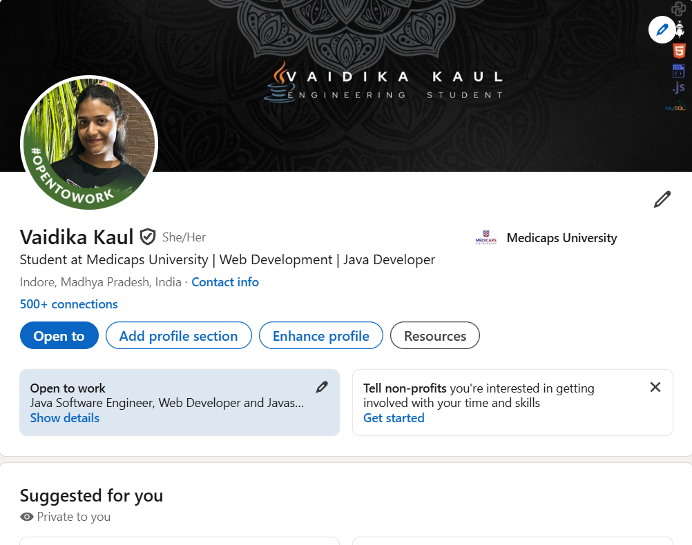 linkedin screenshot